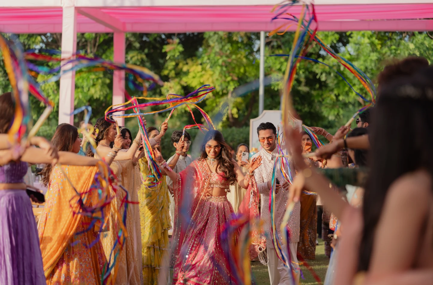 Dev & Bhavisha celebration moment